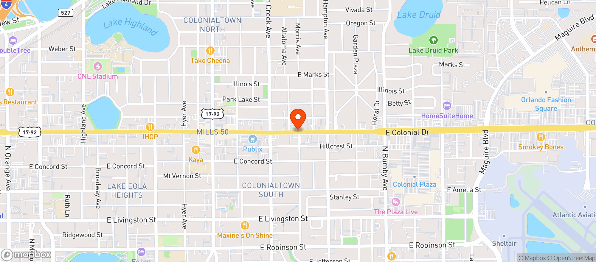 Map showing Zotix LLC