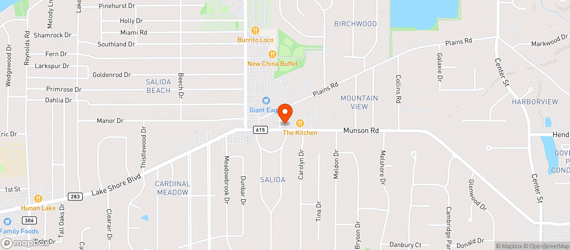 Map showing Convenient Food Mart #3127