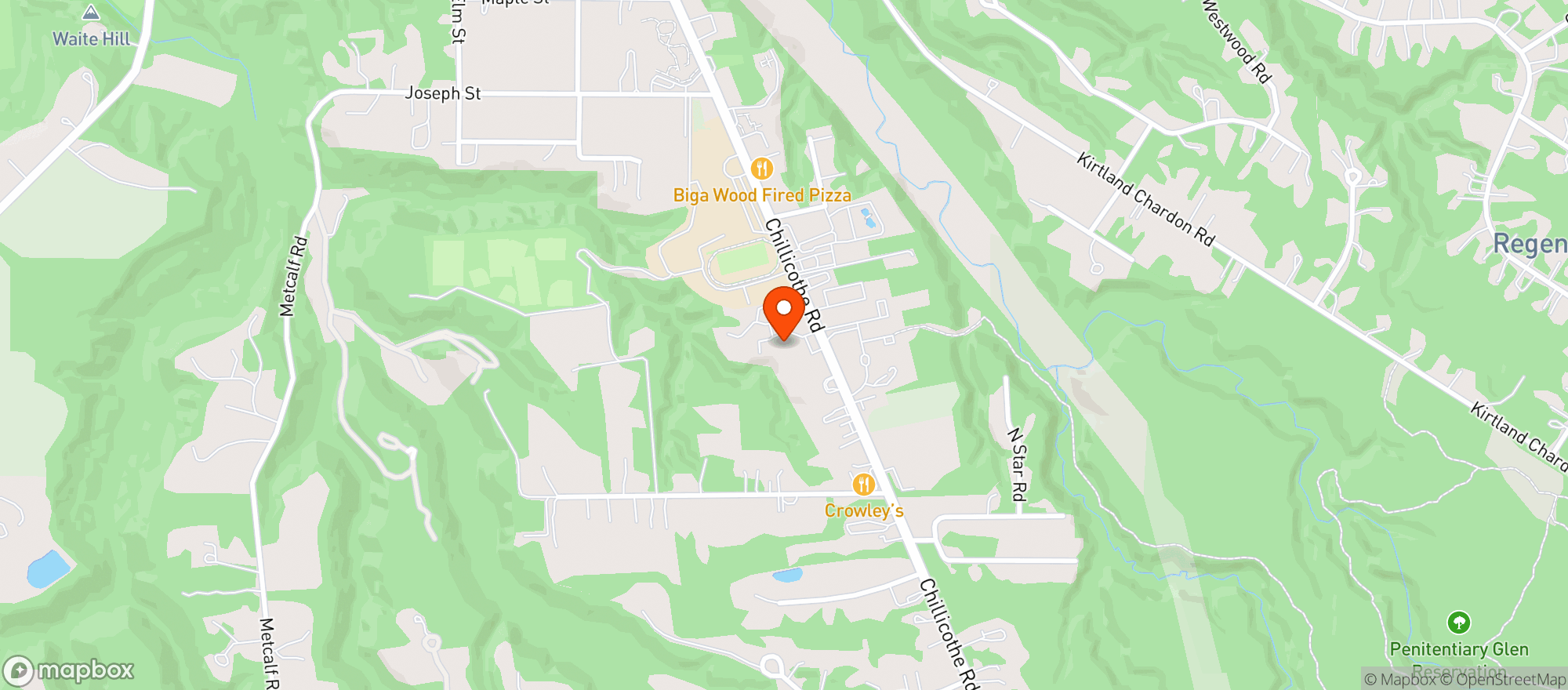 Map showing Sausalito On Kirtland