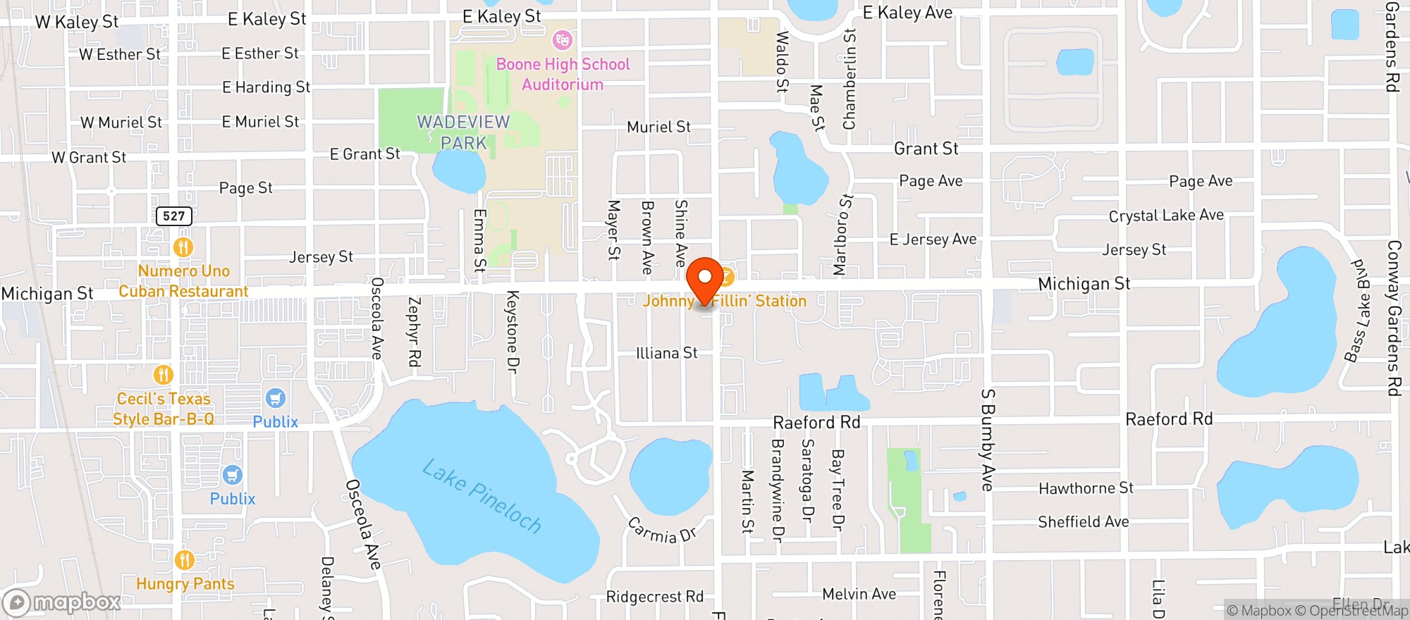 Map showing Circle K 2704110