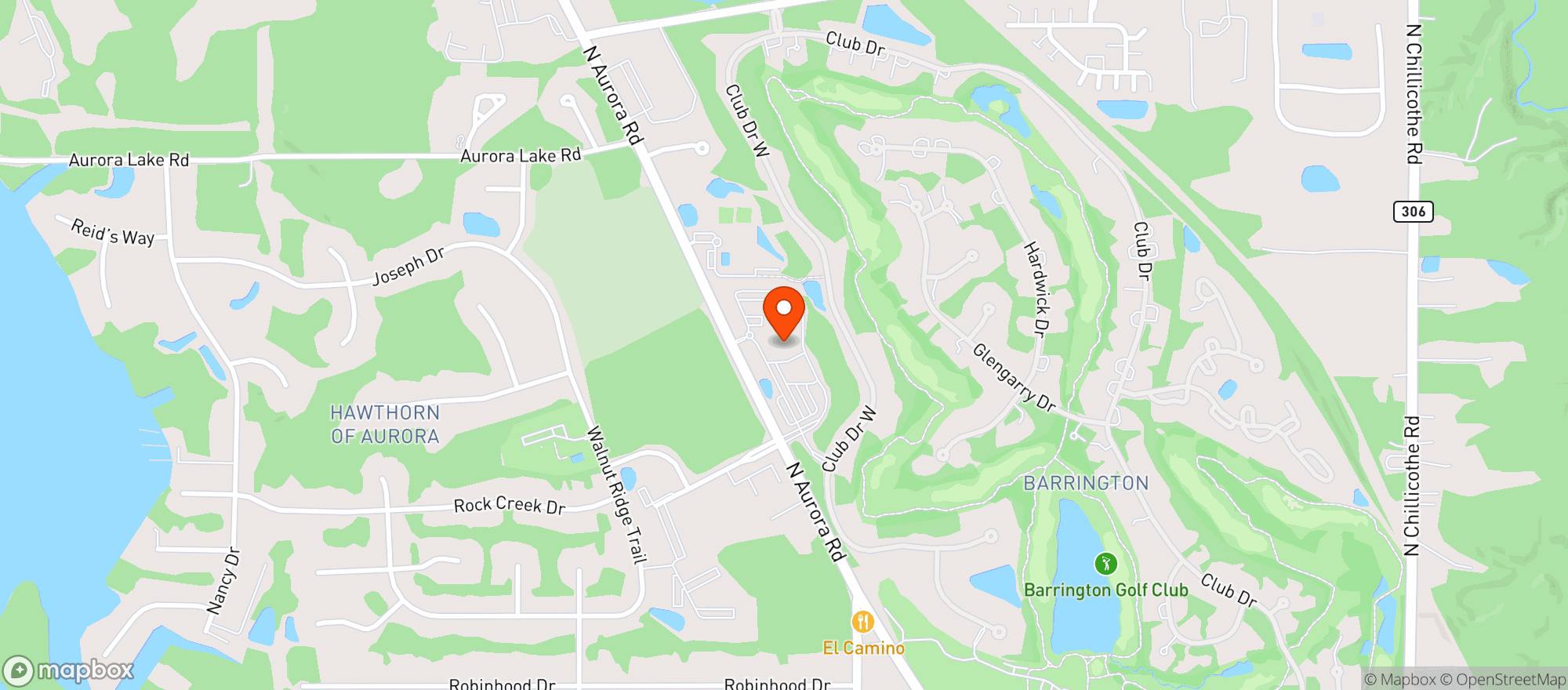 Map showing Bertram Inn