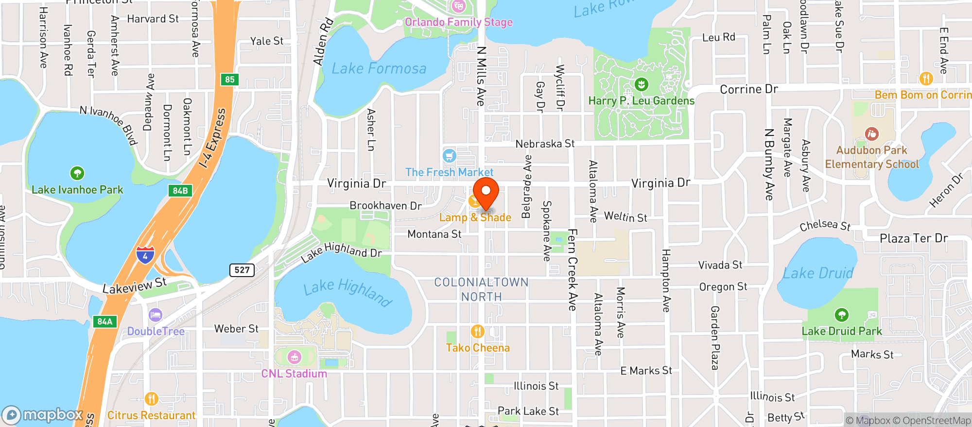 Map showing The Guesthouse