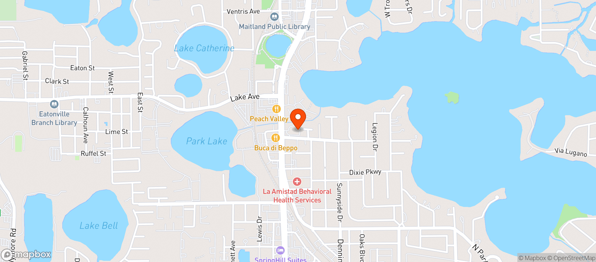 Map showing ENZIAN THEATER
