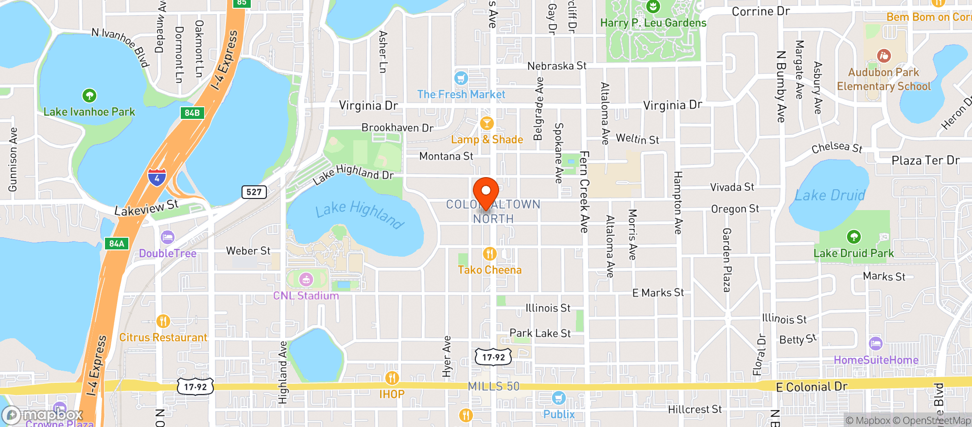 Map showing Will's Pub