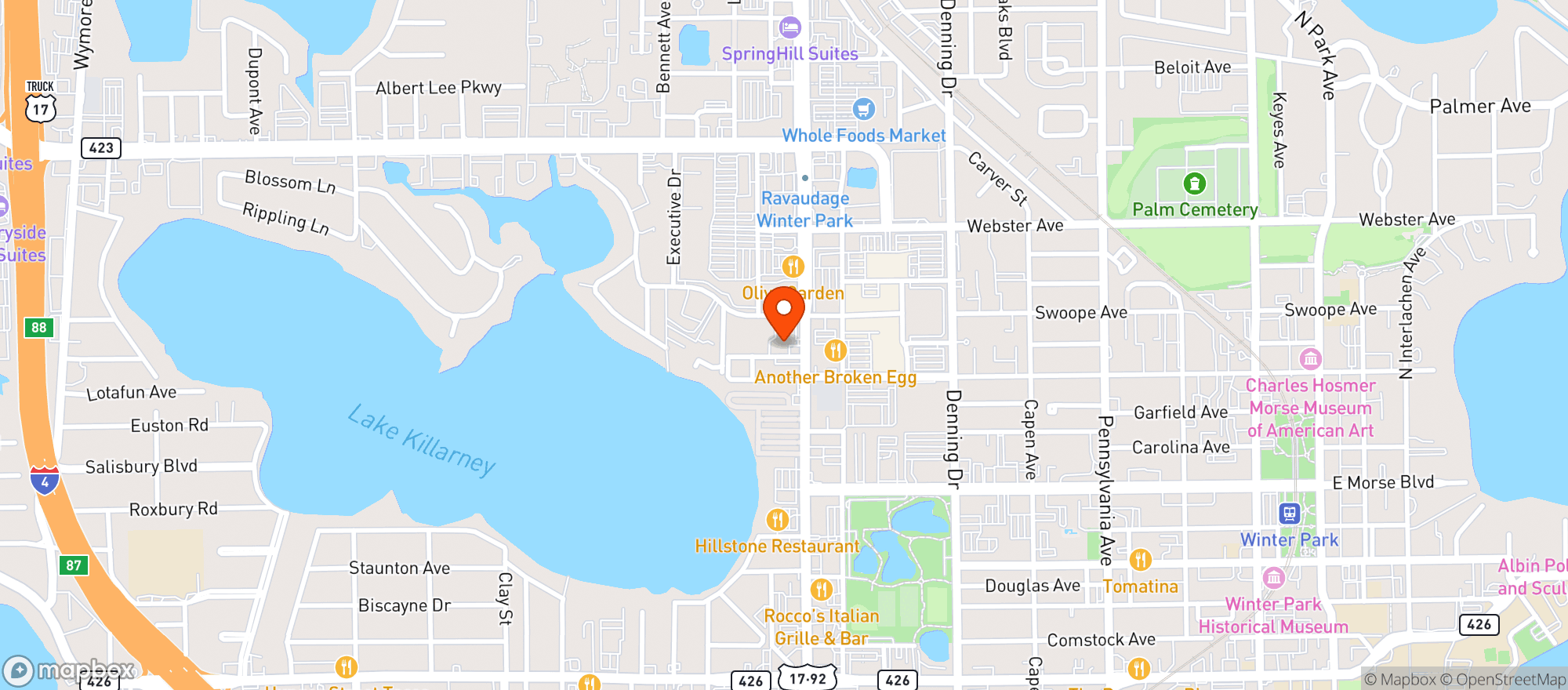 Map showing ABC FINE WINE & SPIRITS #71