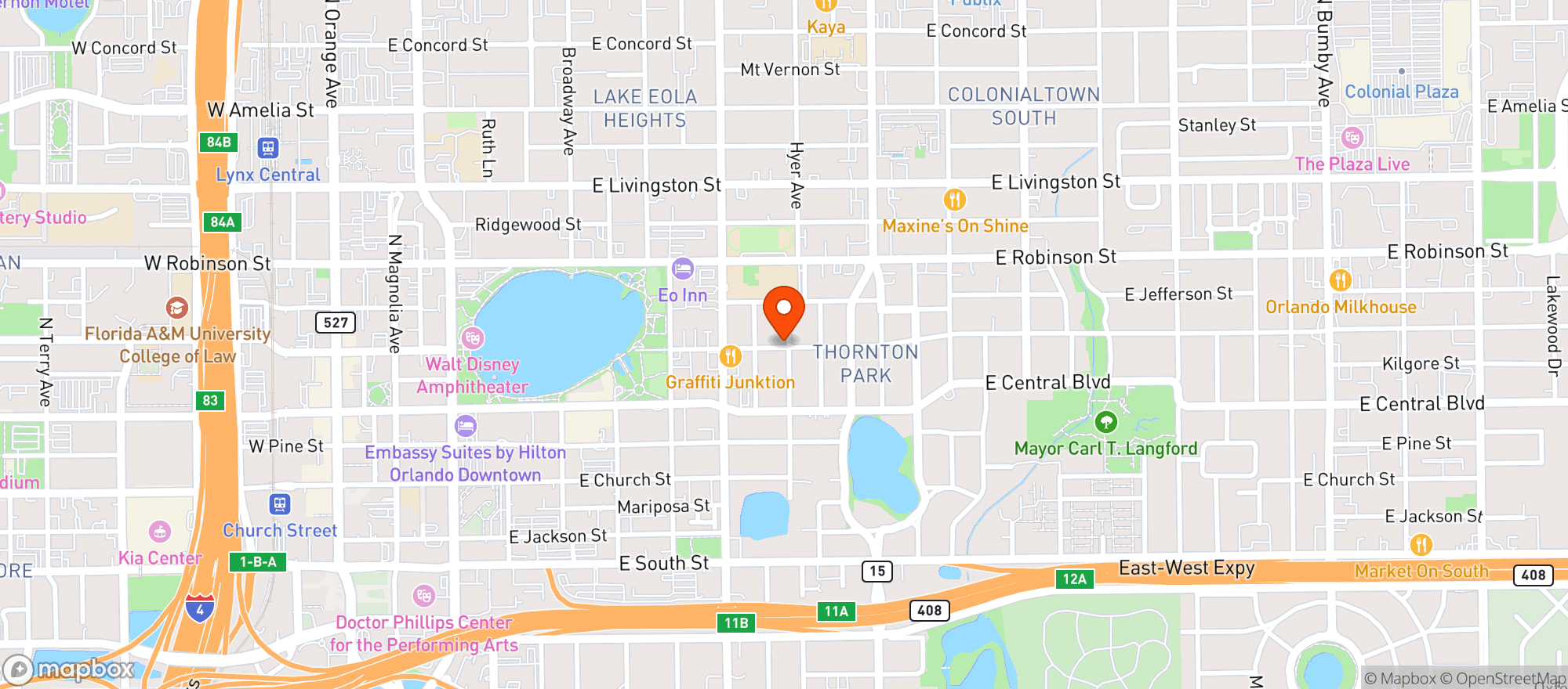 Map showing The Falcon Gallery