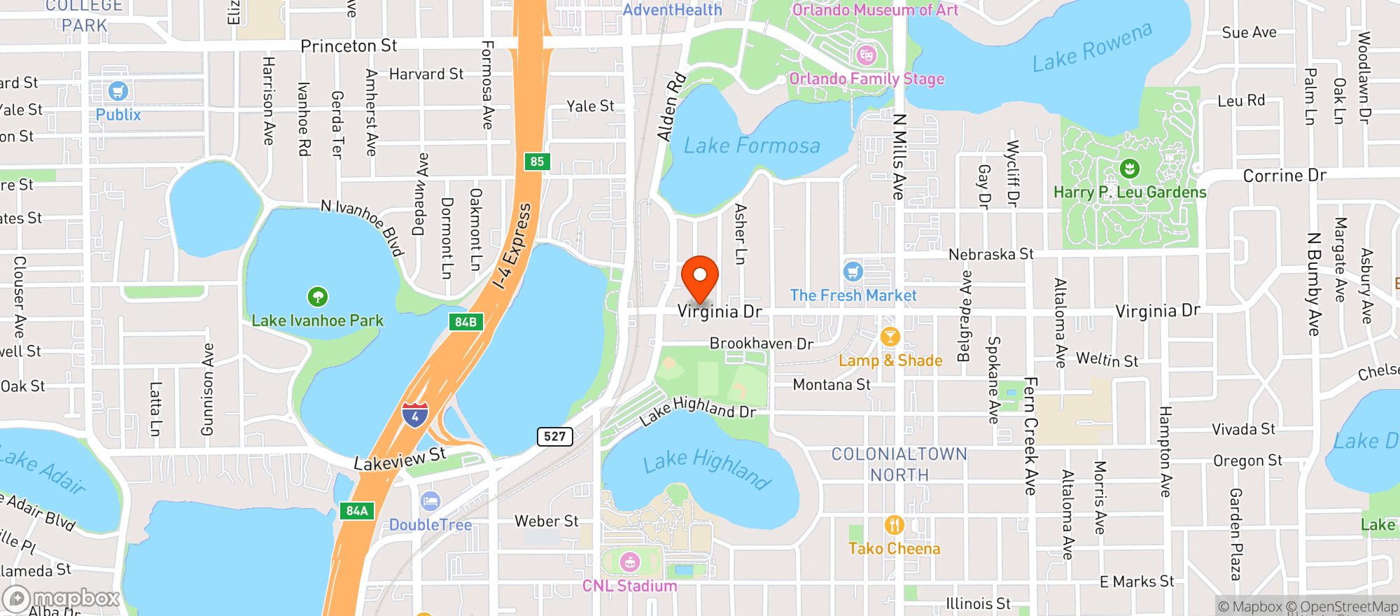 Map showing Gb Bottle Shop