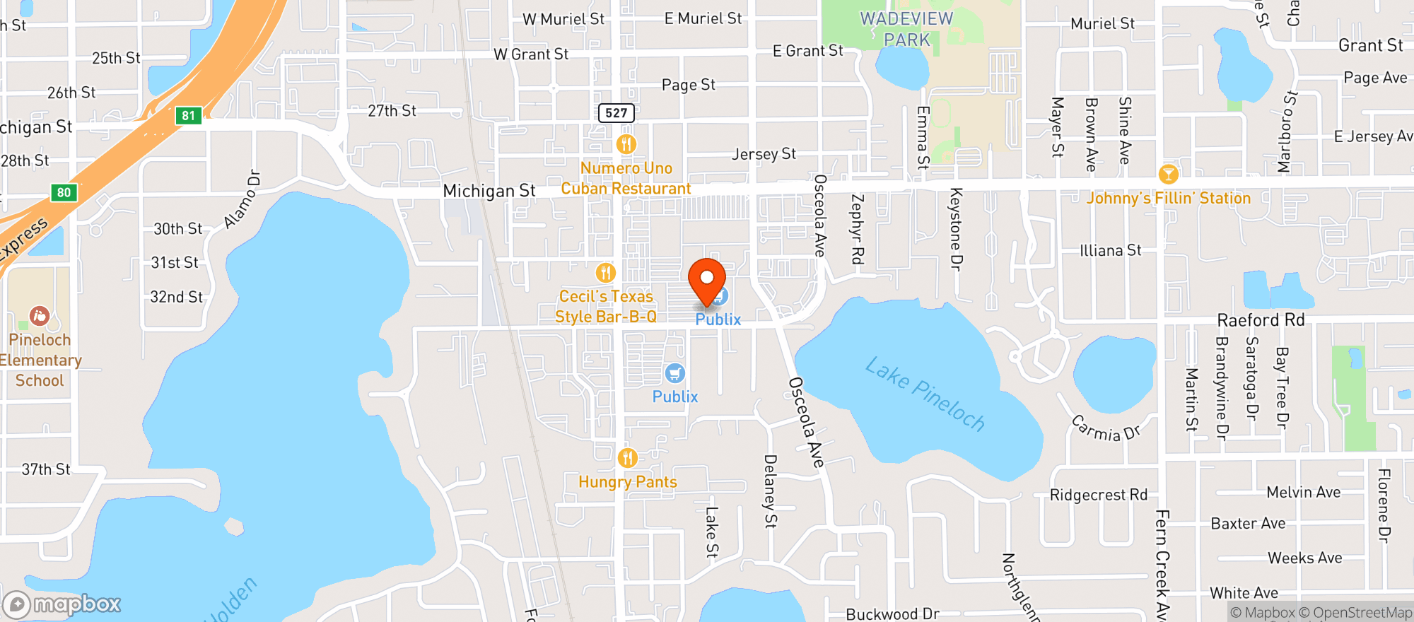 Map showing Gnc