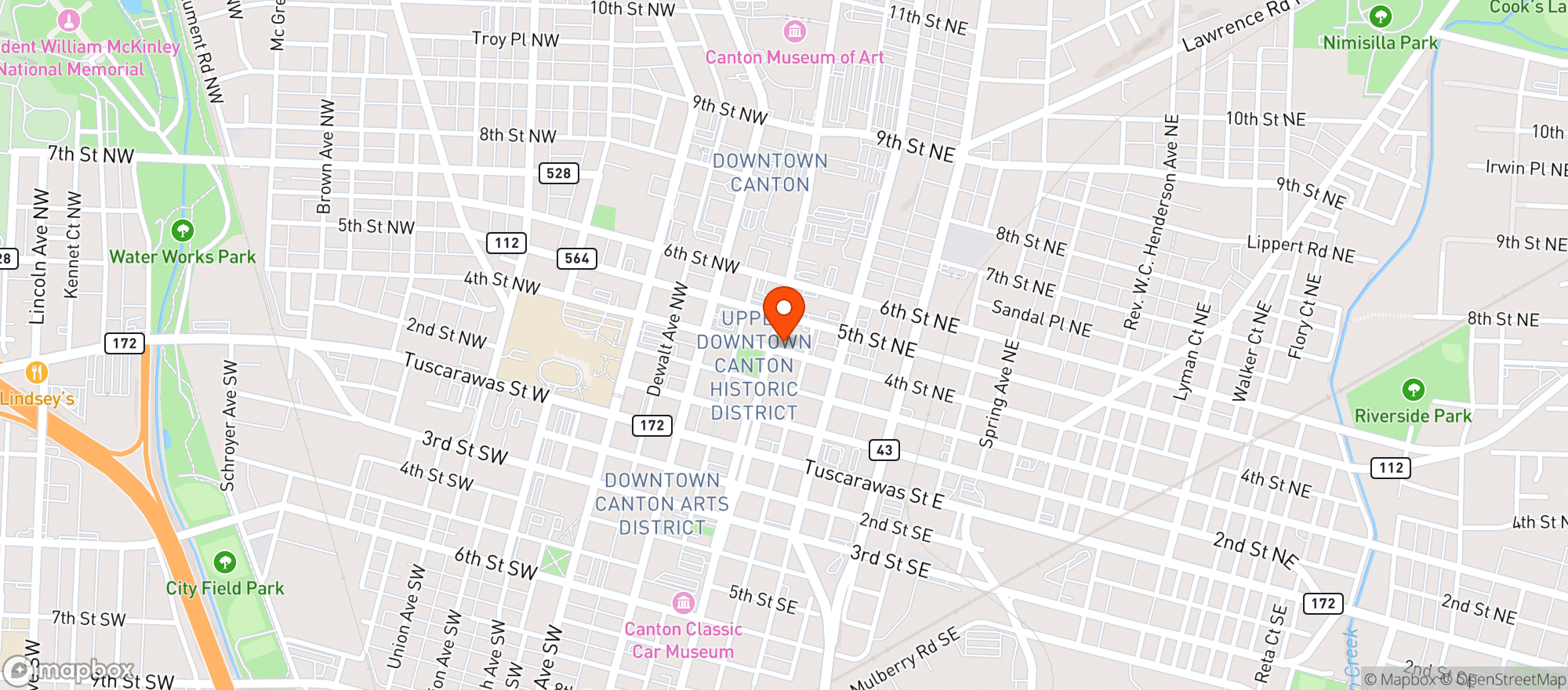Map showing 410 Lounge