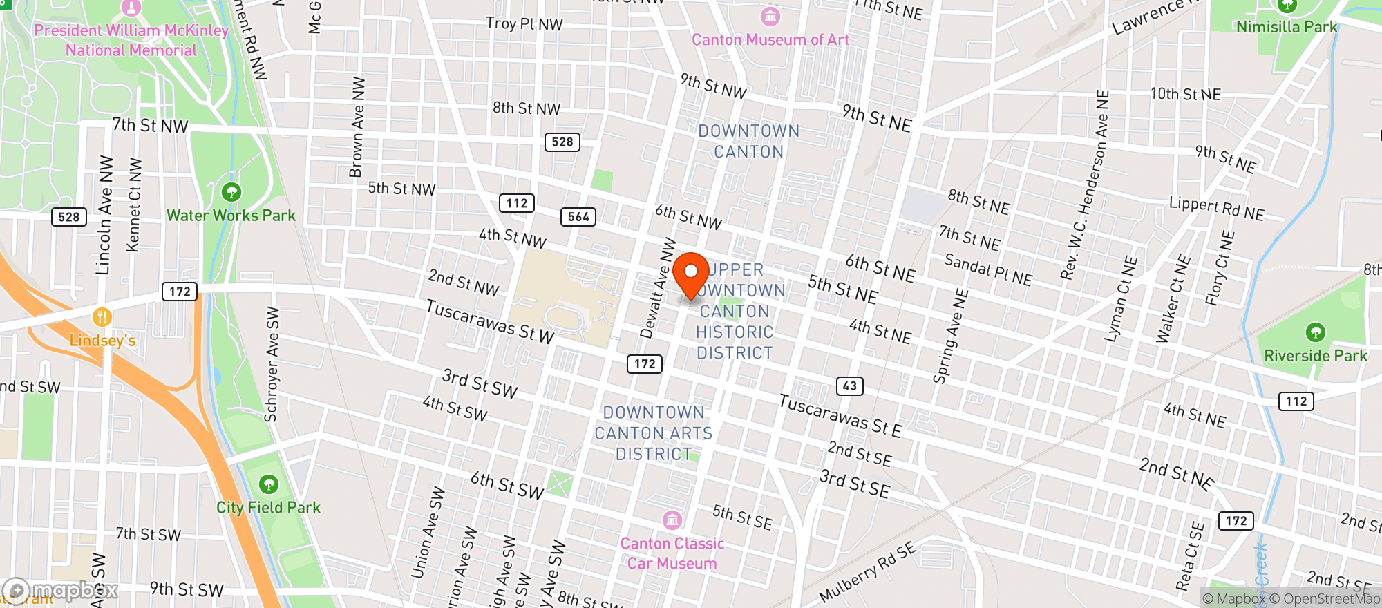 Map showing Milestone