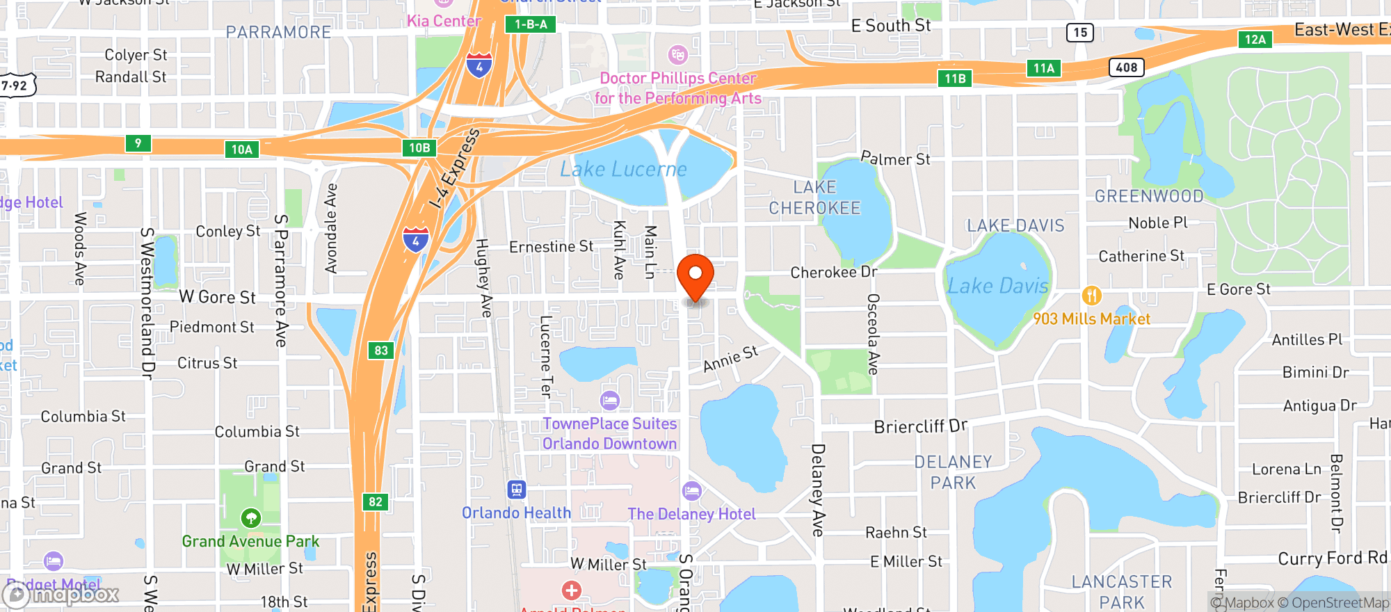 Map showing Sunshine Express 280  Cl