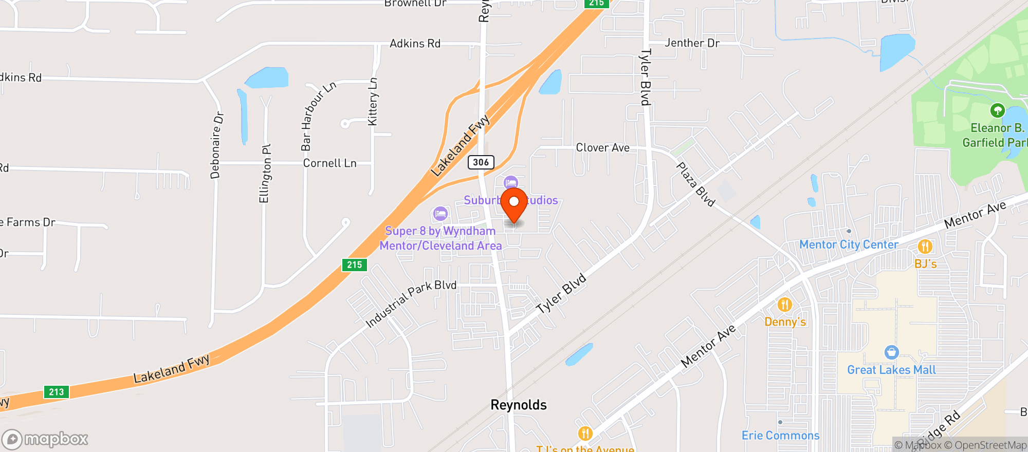 Map showing Holiday Inn