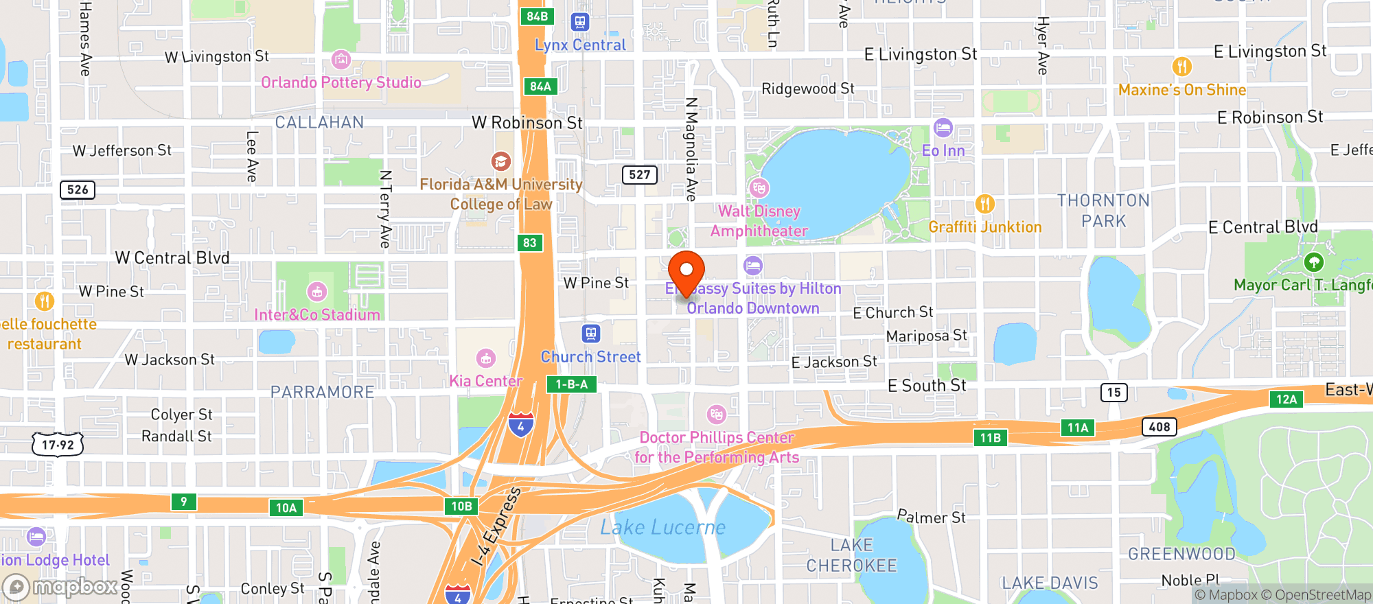 Map showing Frank N Steins (closed)