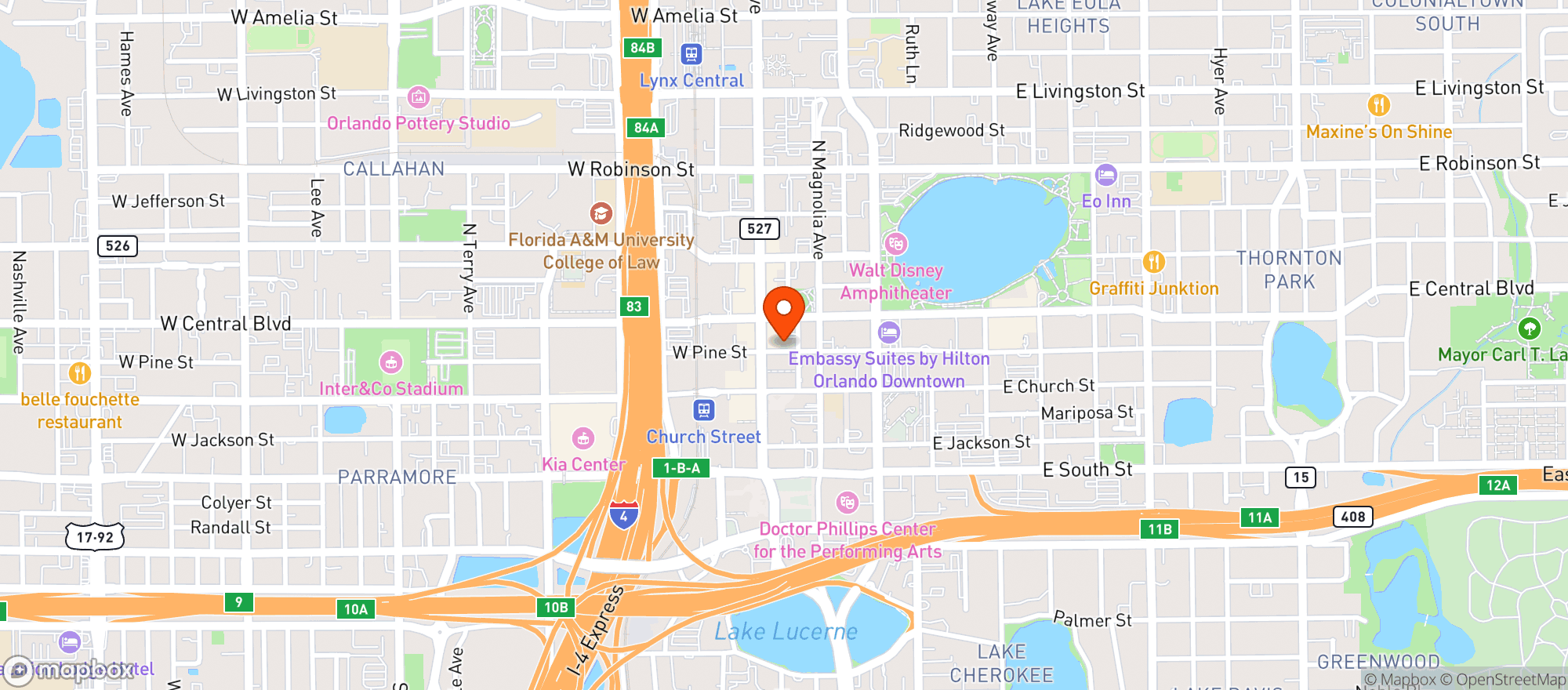 Map showing Nv Entertainment(closed)