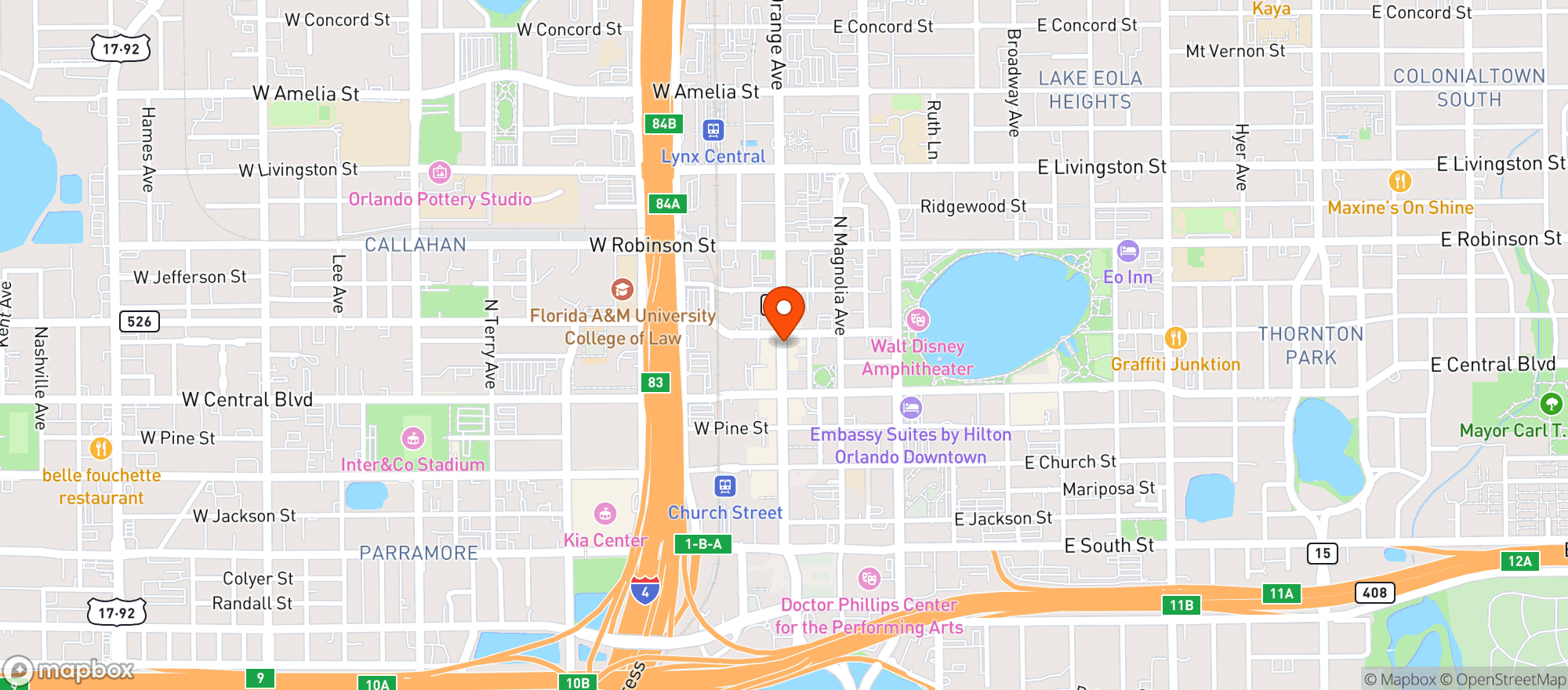 Map showing Sly Fox Pub