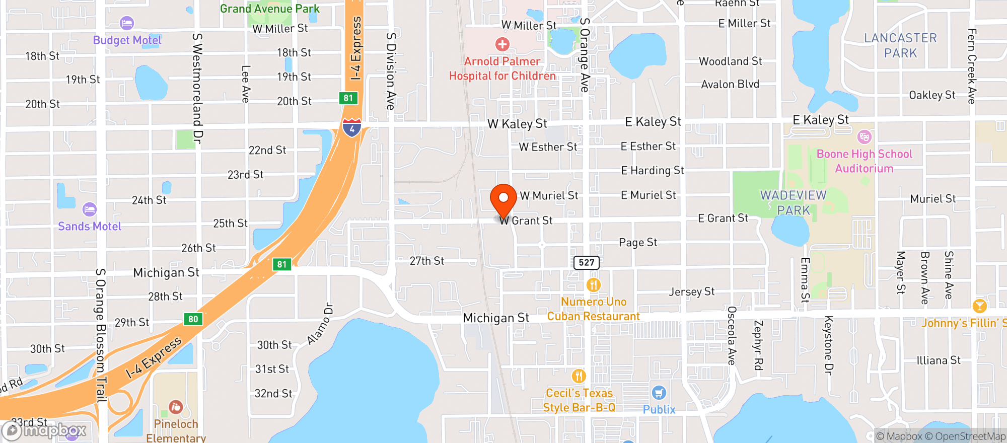 Map showing Supertarget