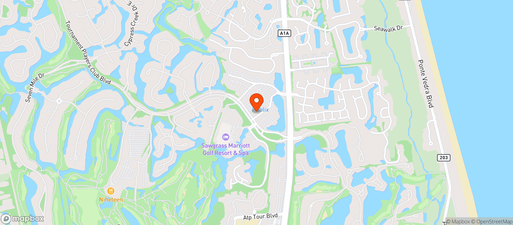 Map showing Abc Fine Wine & Spirits - Ponte Vedra Beach