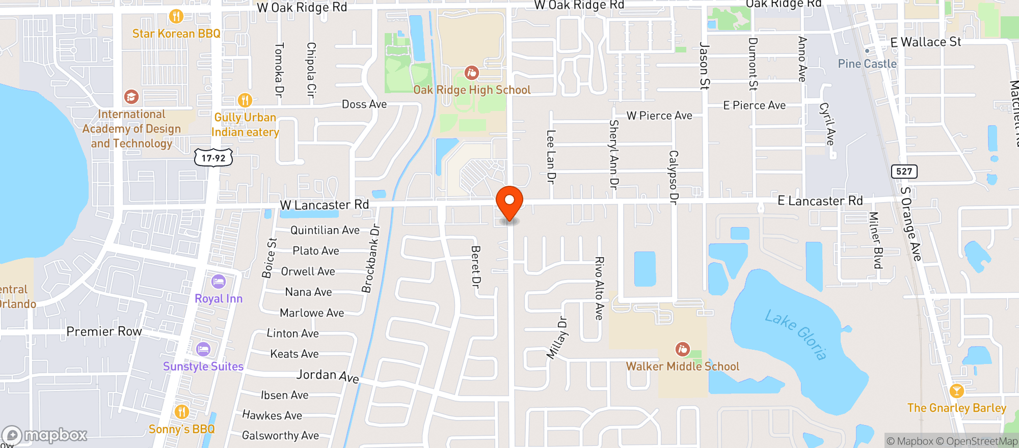 Map showing Shop & Go