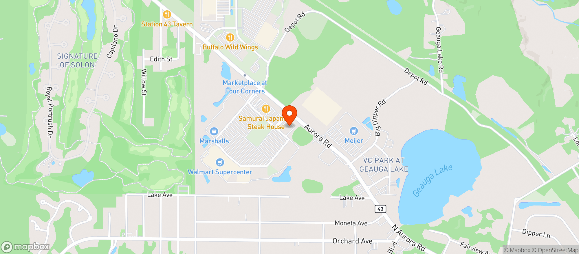 Map showing Gnc - 5250 - Market Place At Four Corners