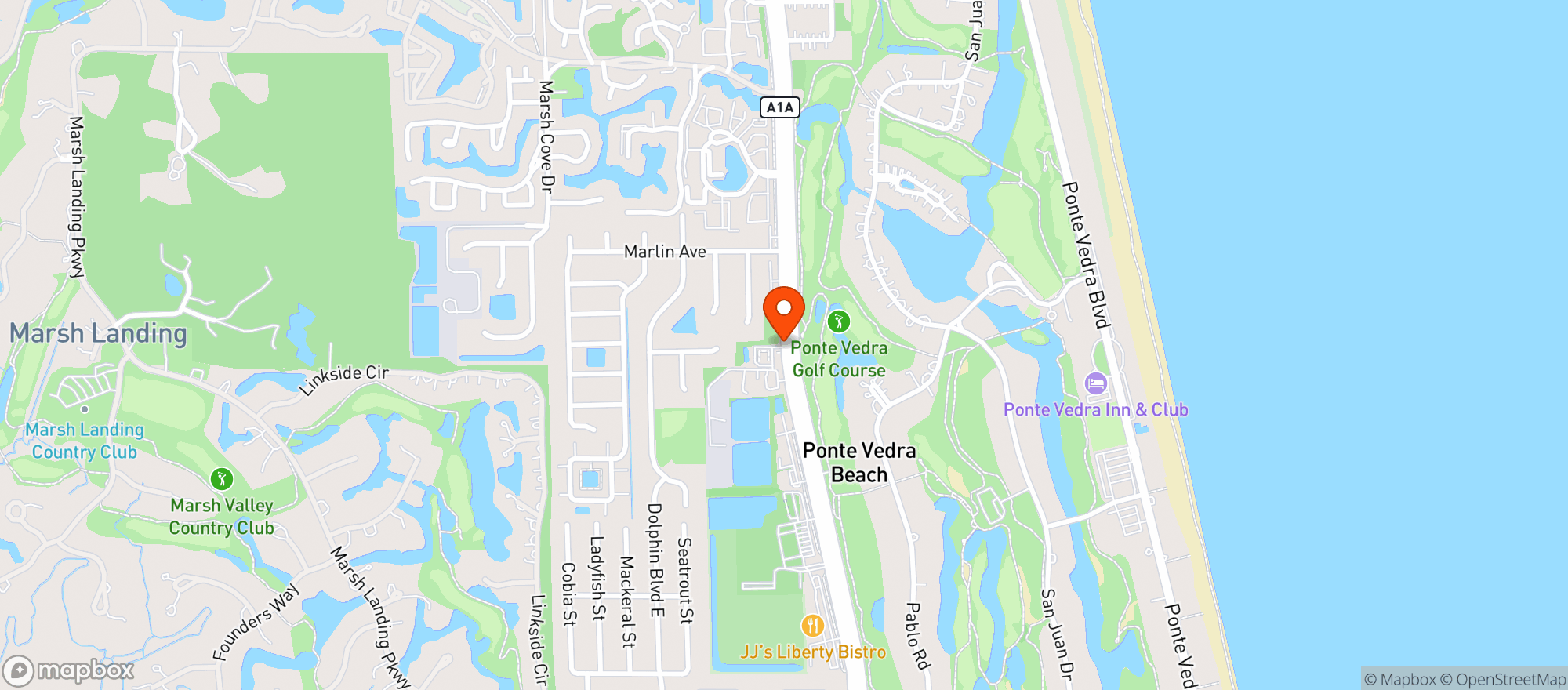 Map showing Fresh Market #0025 - Liquor