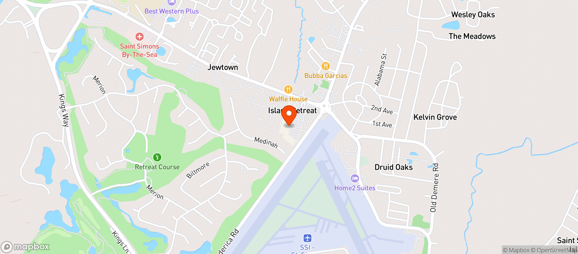 Map showing Winn Dixie - 0019