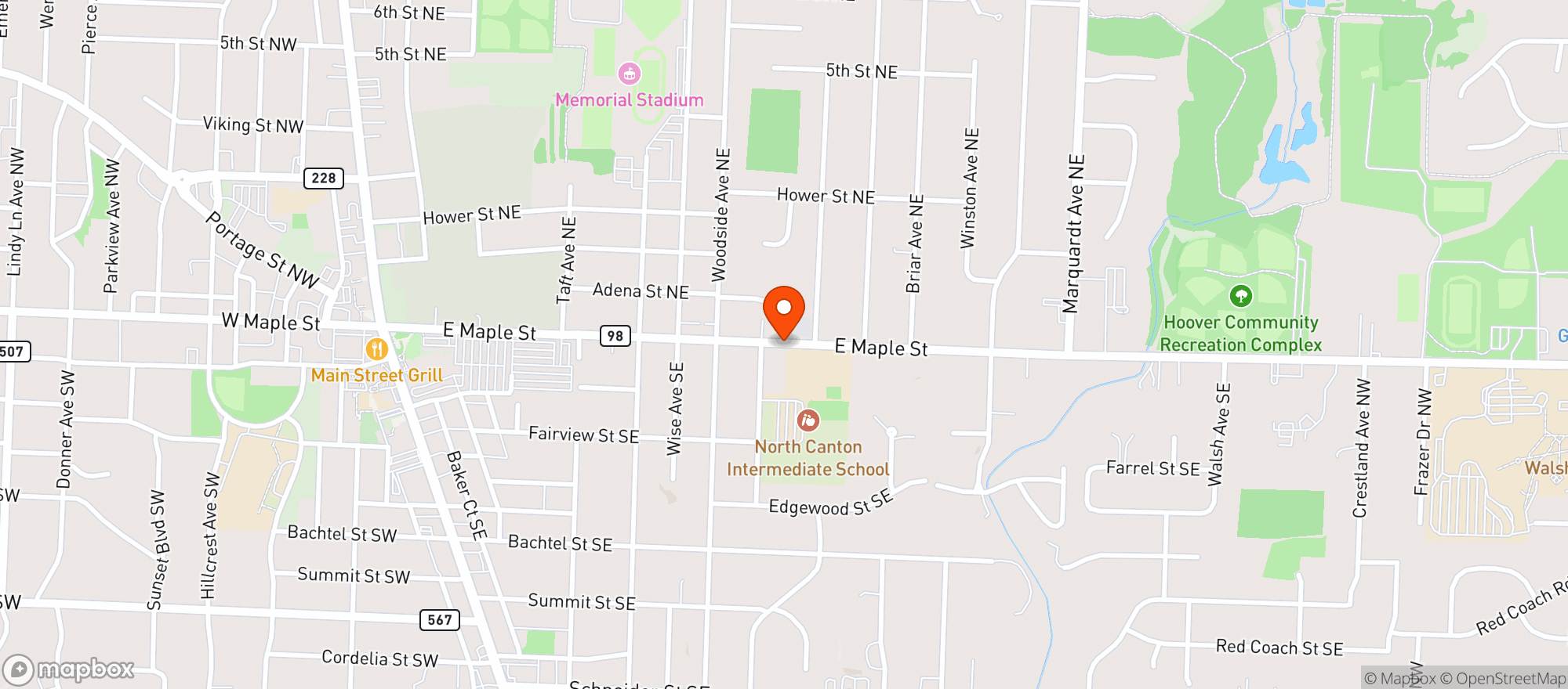Map showing Eriks Grocery Bag