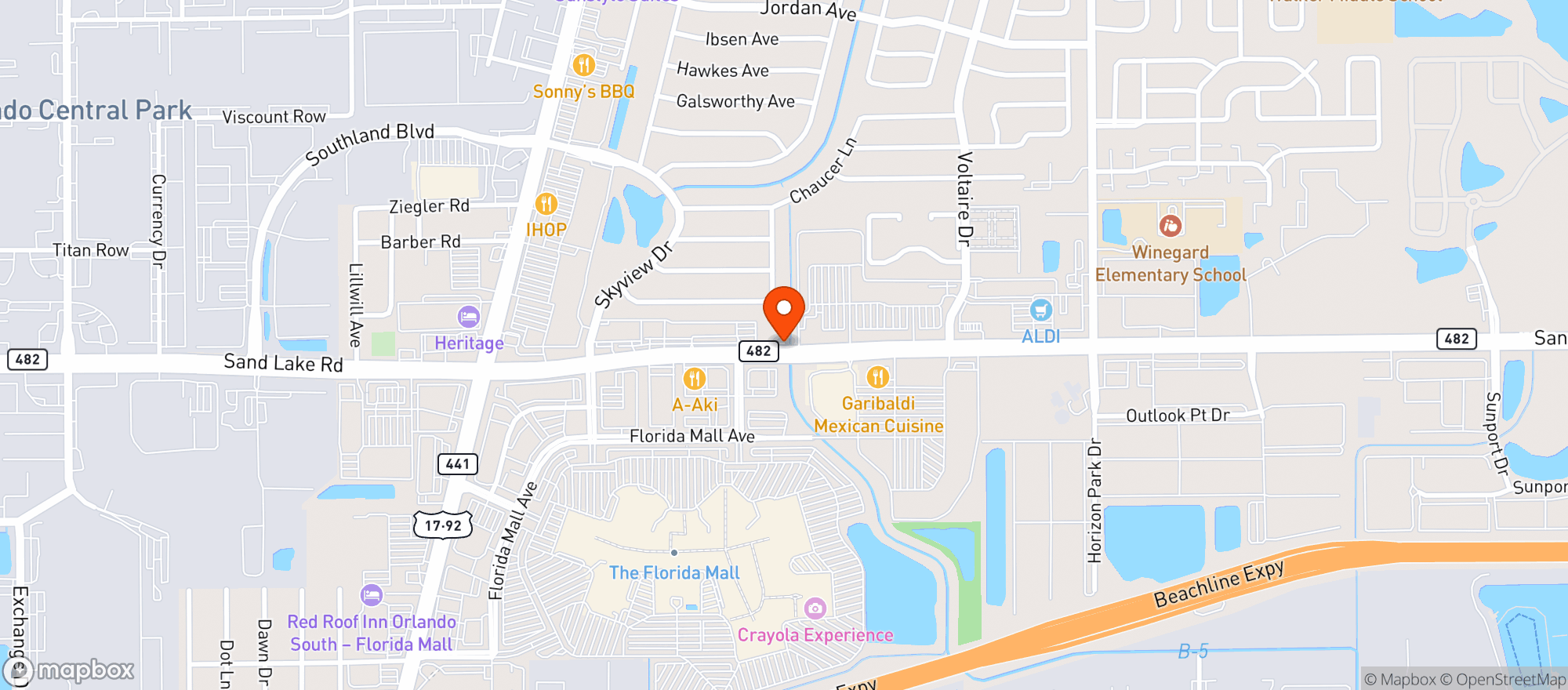 Map showing Target