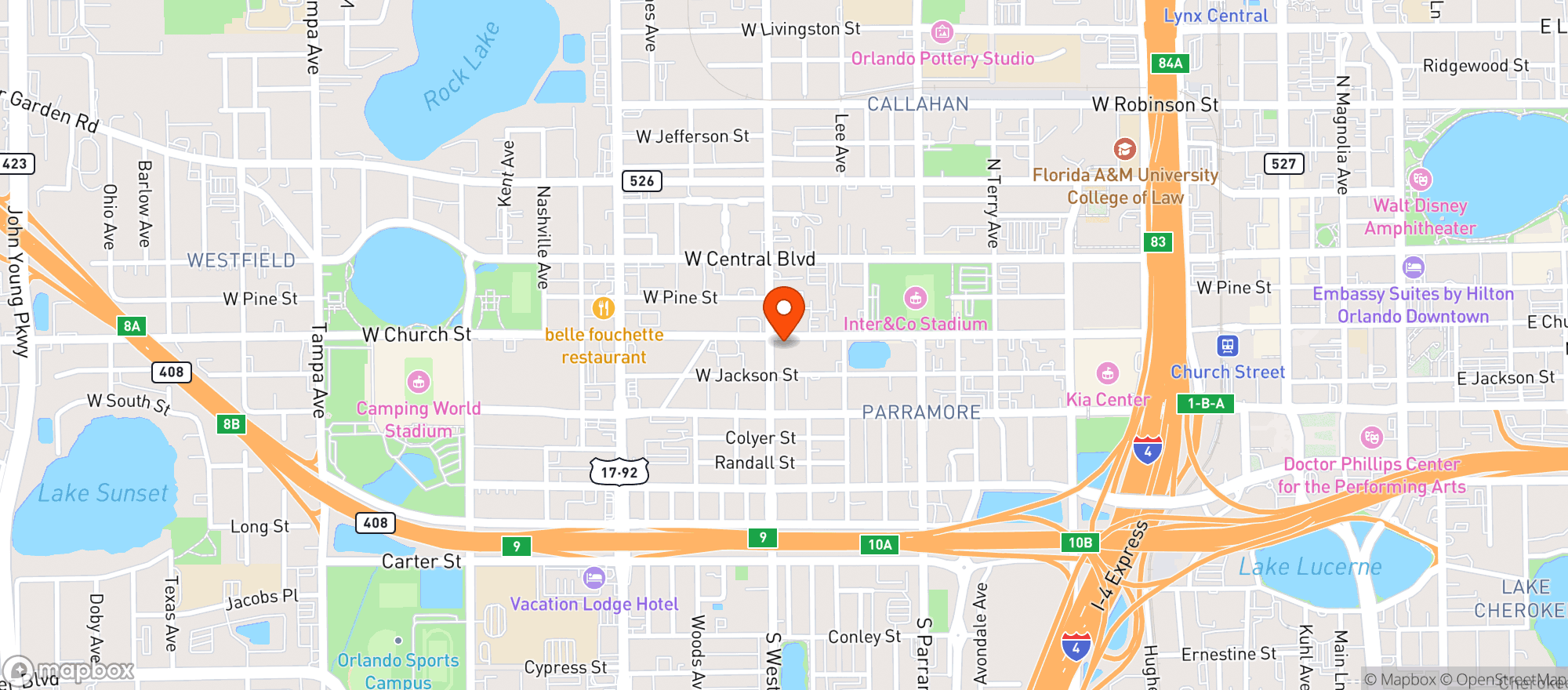 Map showing Palmer Feed Store Inc
