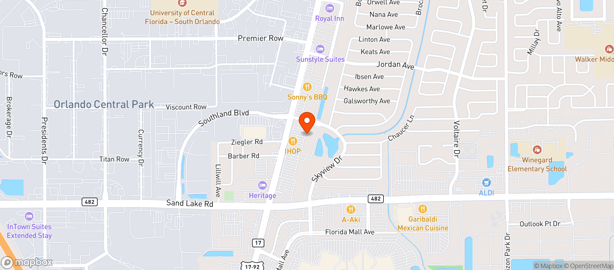 Map showing Presidente Supermarket