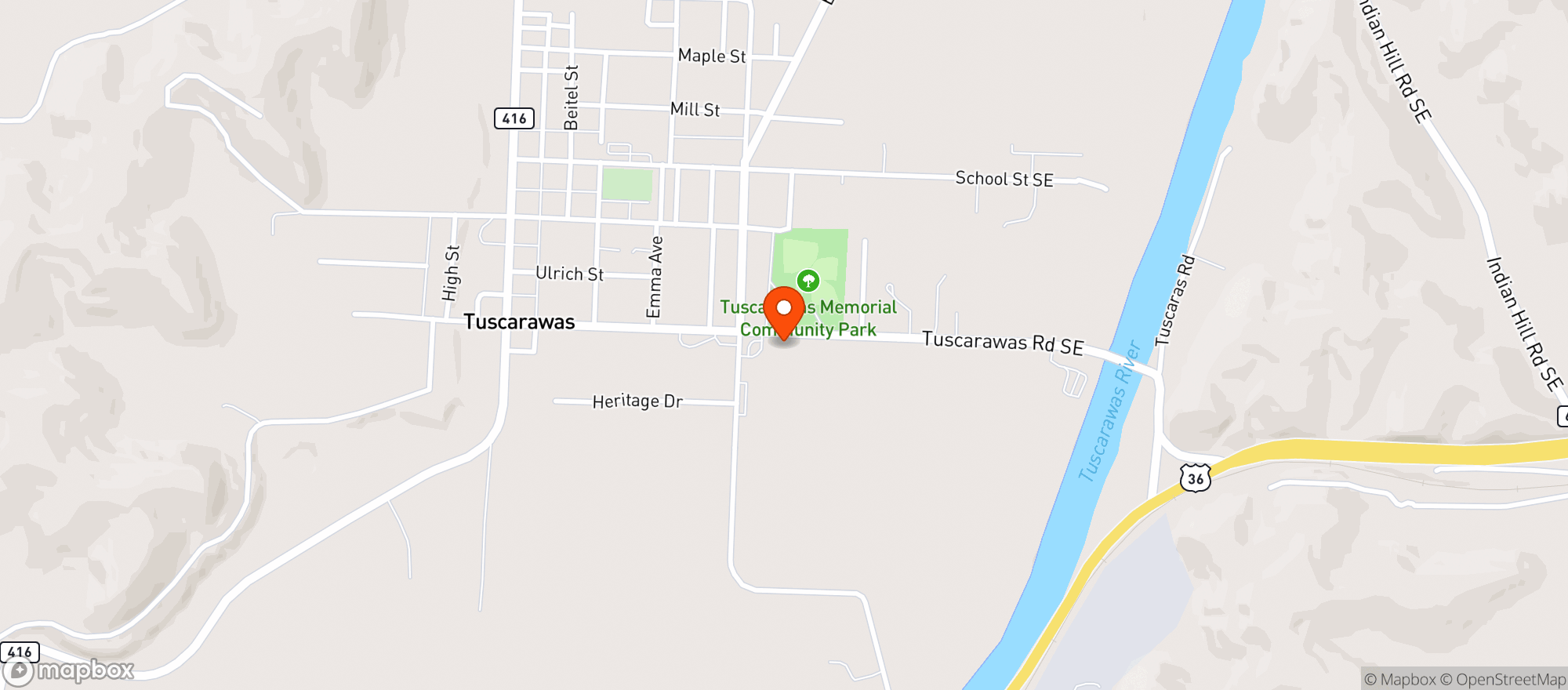 Map showing Love Gas