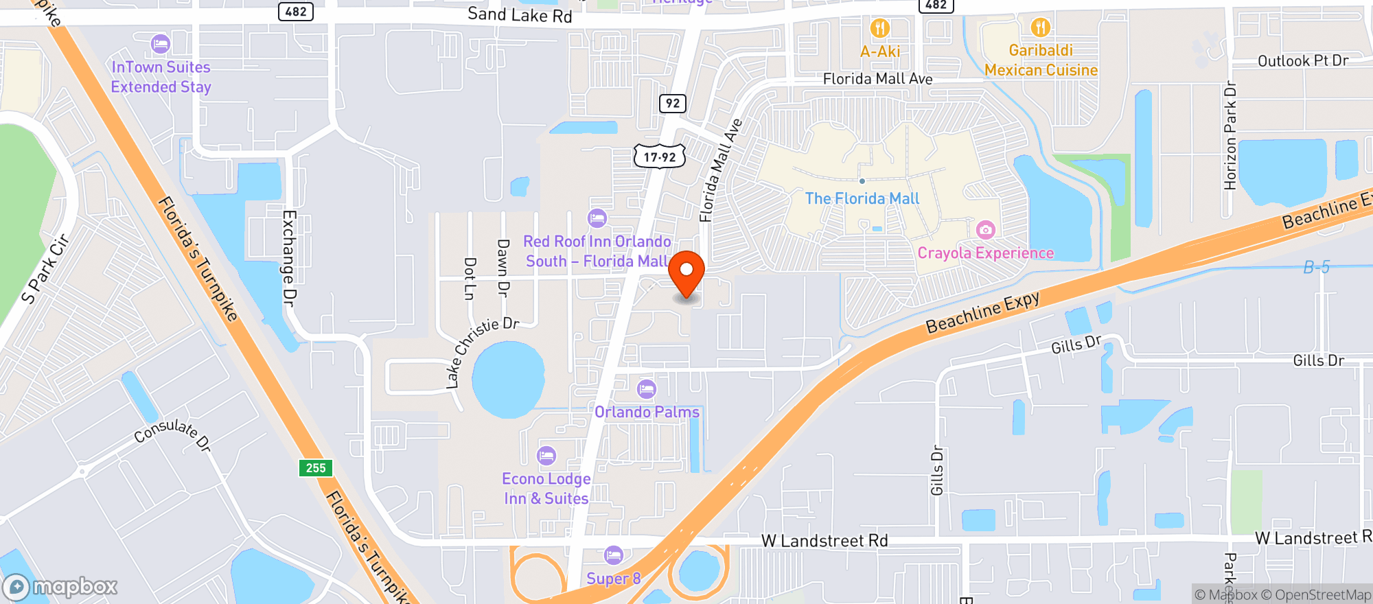 Map showing Mike And Moes Snack(clsd)
