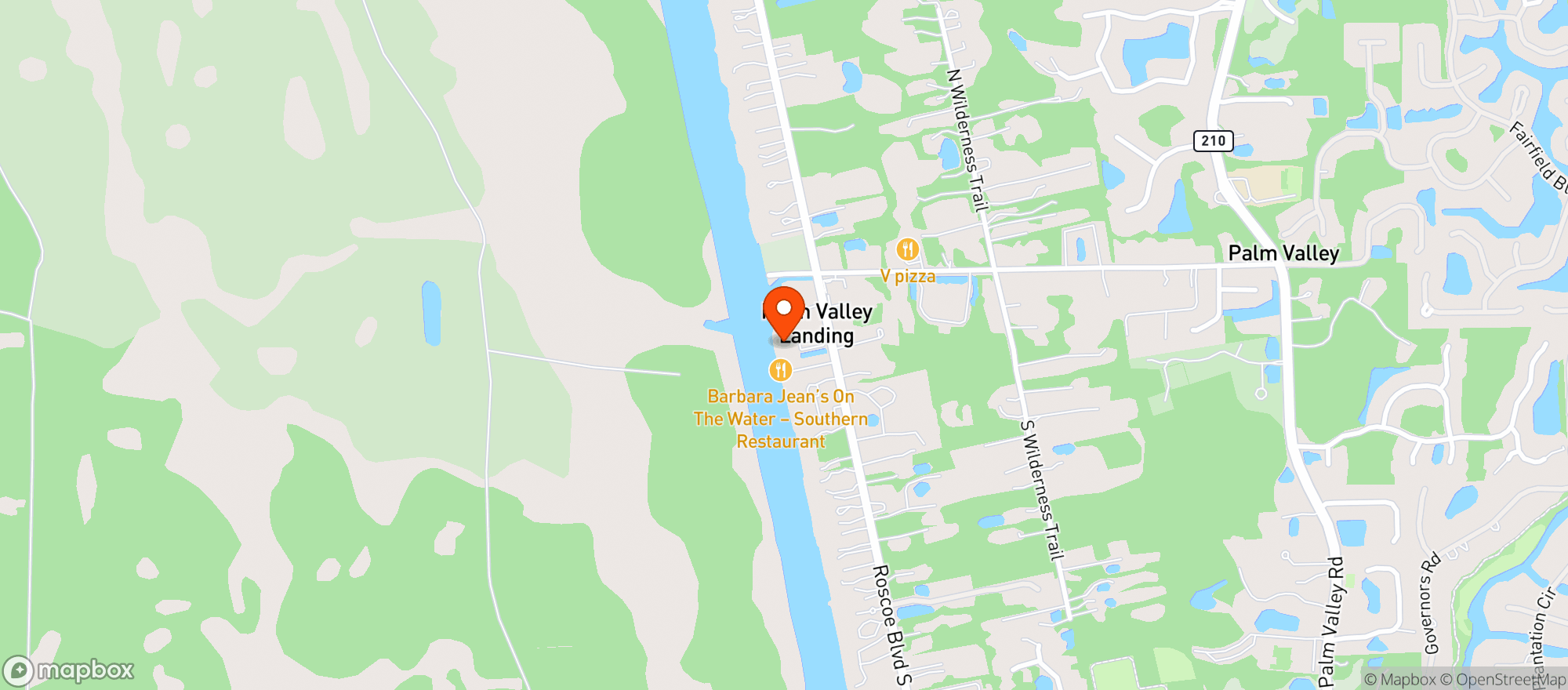 Map showing Valley Smoke Restaurant