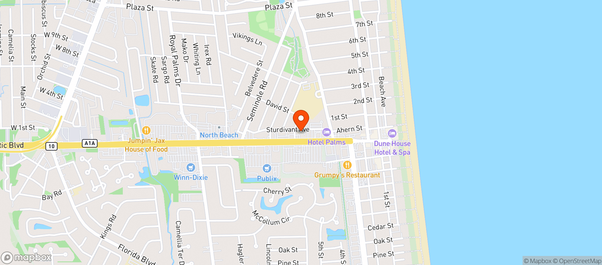 Map showing Evergreen Smoke Shop  Beer & Wine