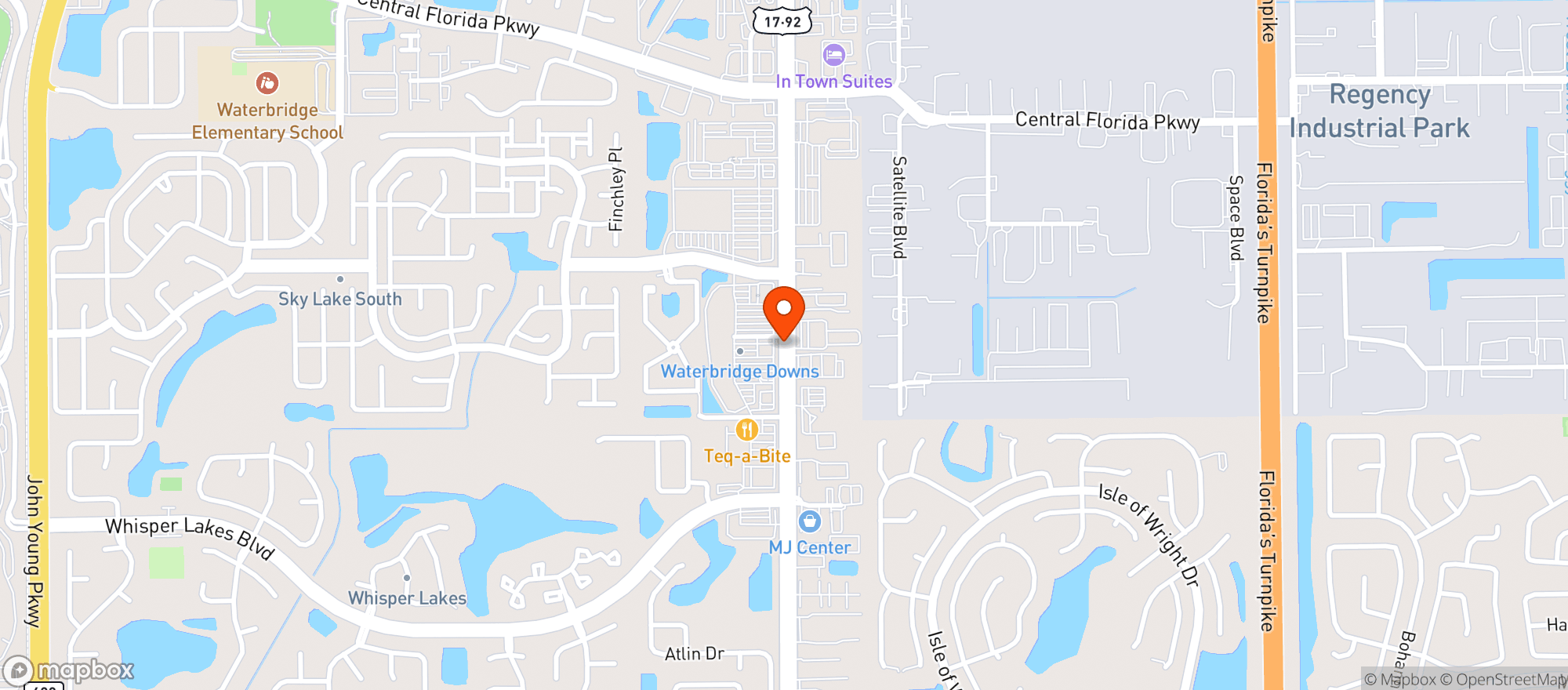 Map showing El Tenampa Mexican Restaurant