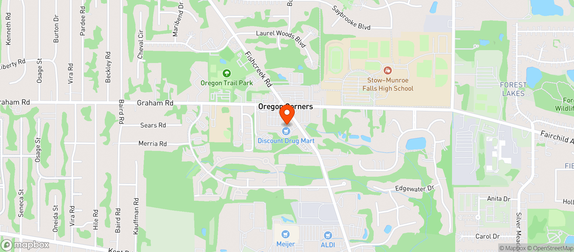 Map showing Discount Drug Mart