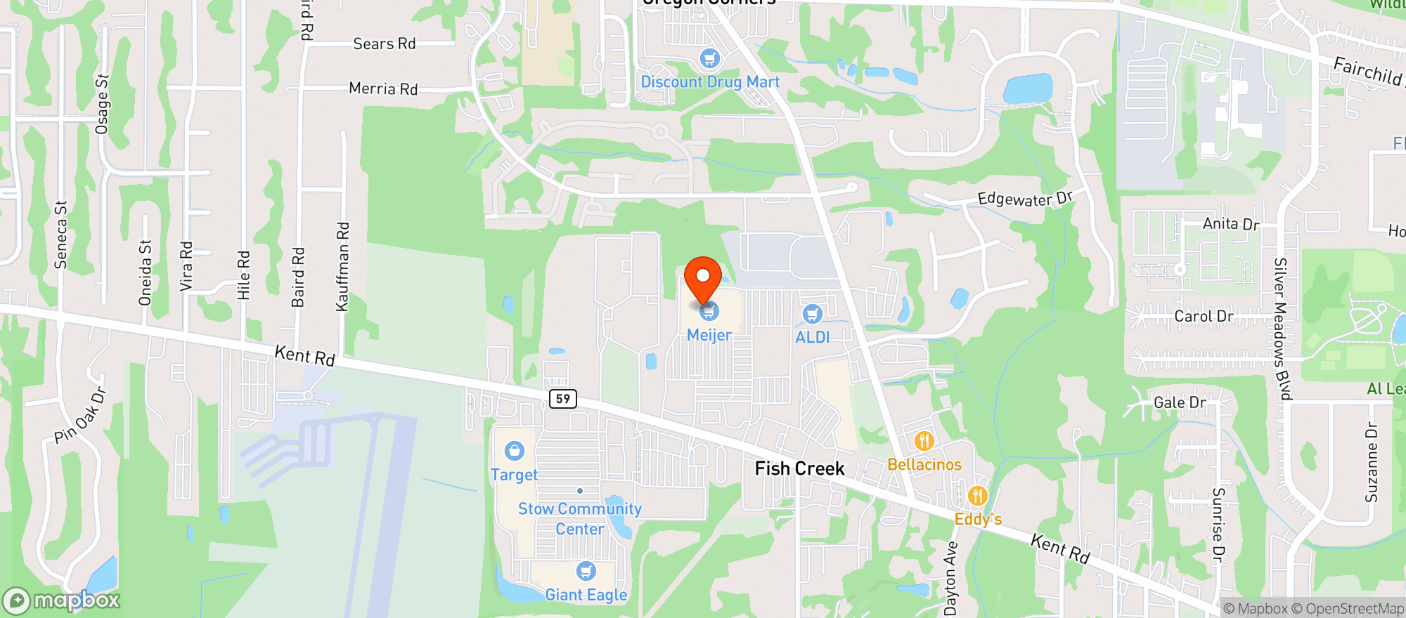 Map showing Meijer