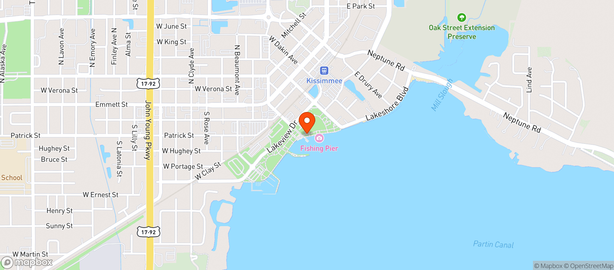 Map showing American Legion