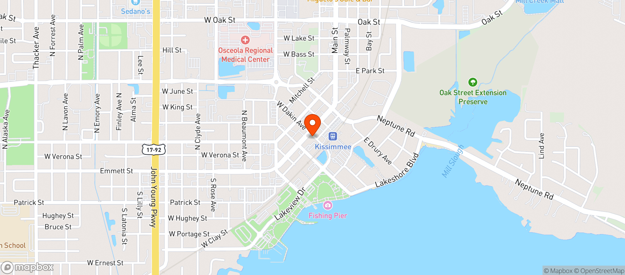 Map showing 2 Brothers Steakhouse