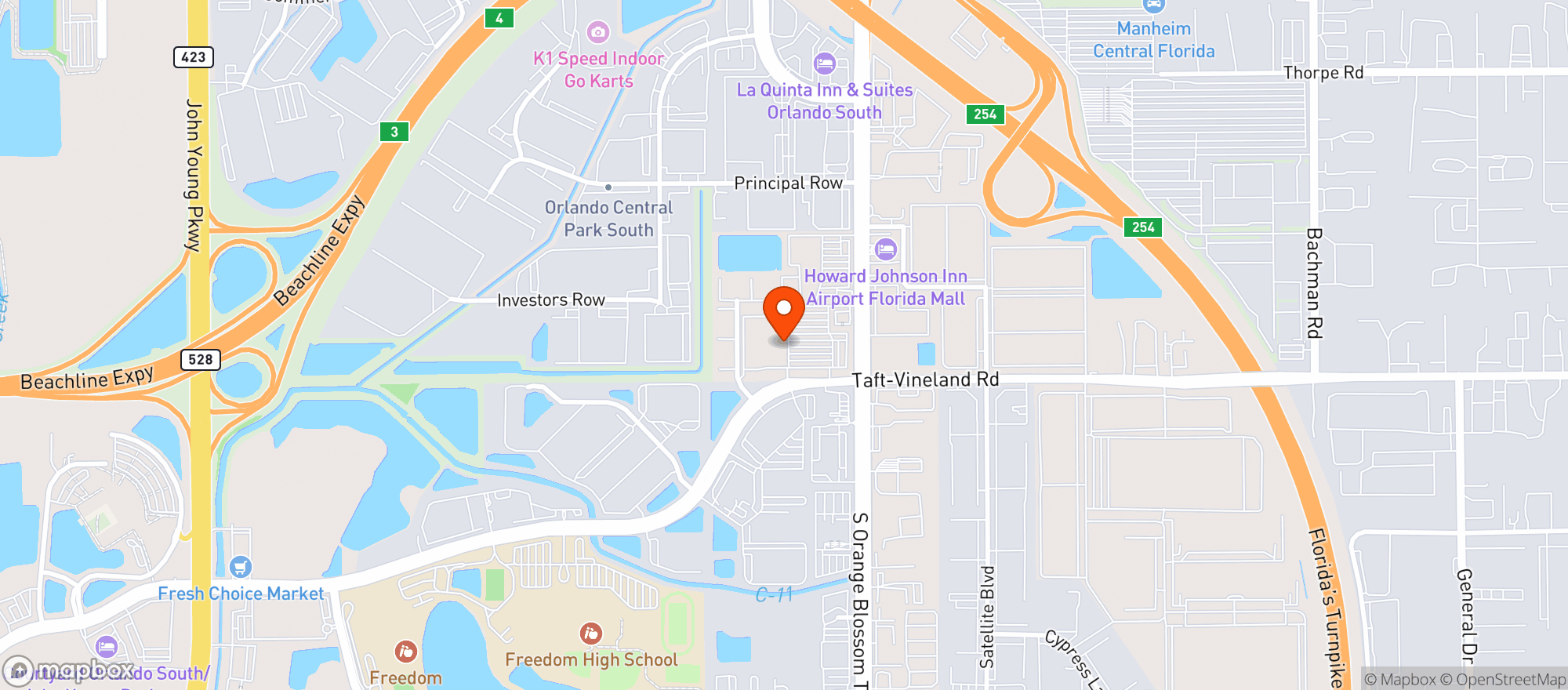 Map showing Sams Club #8290