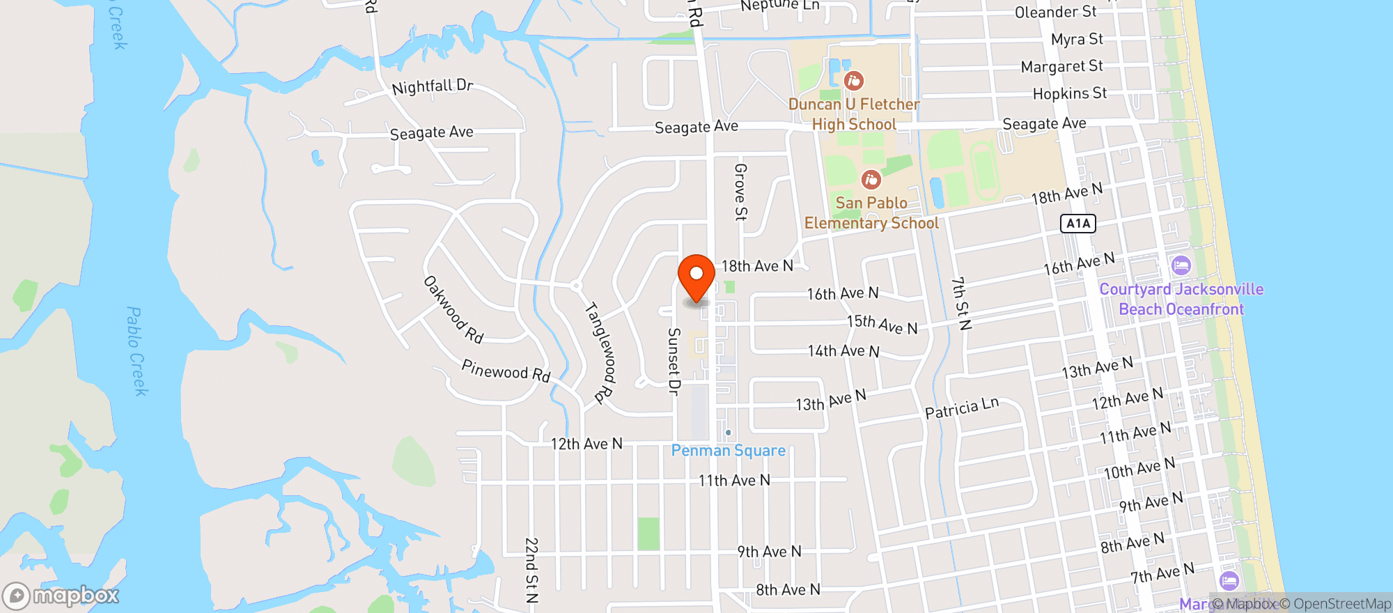 Map showing Strings Sports Brewery