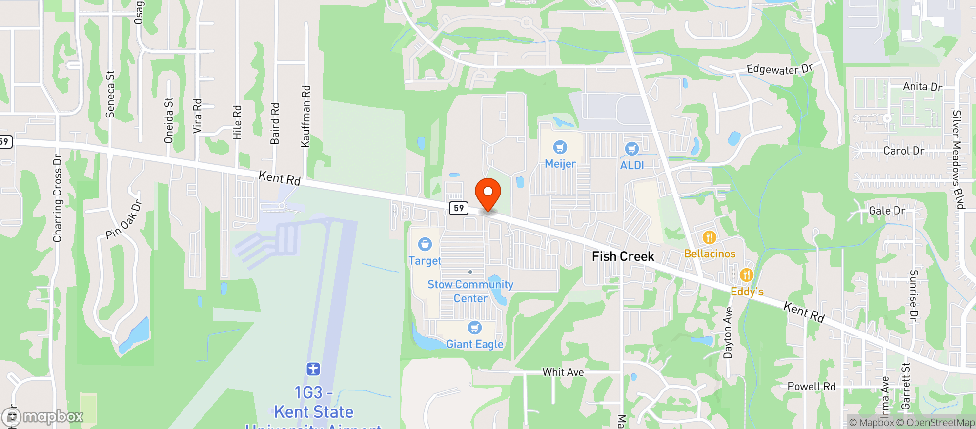 Map showing Giant Eagle Food & Drug