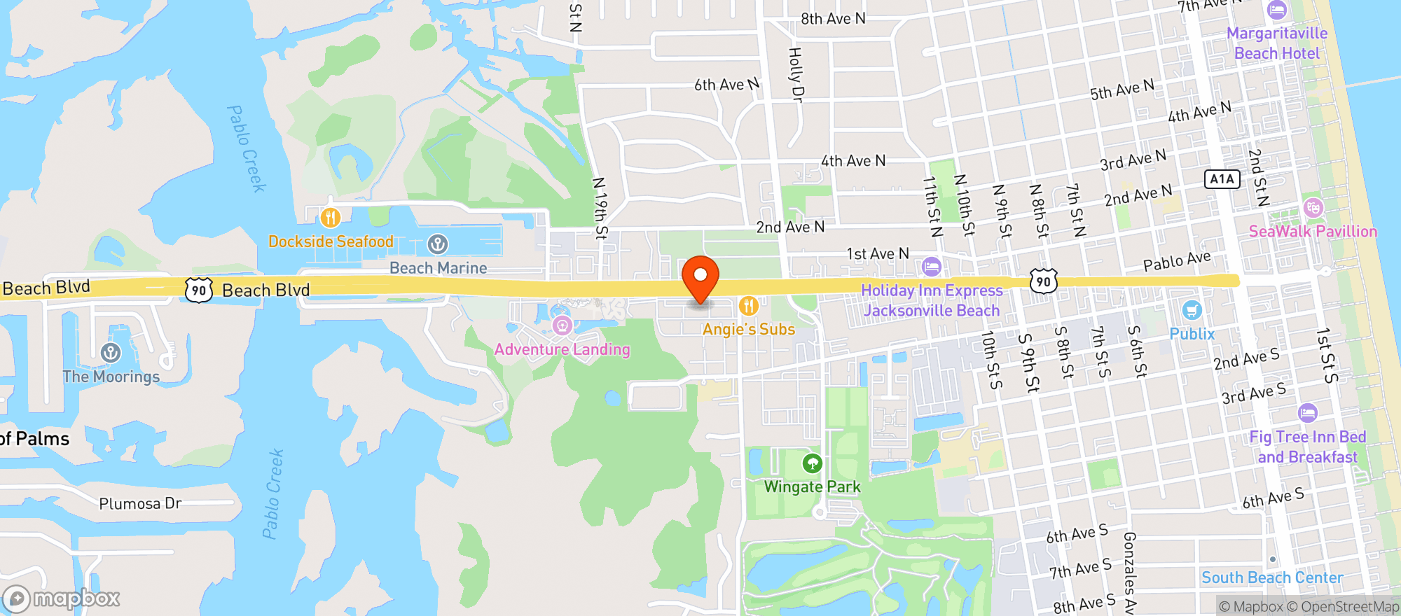 Map showing Mojo Kitchen