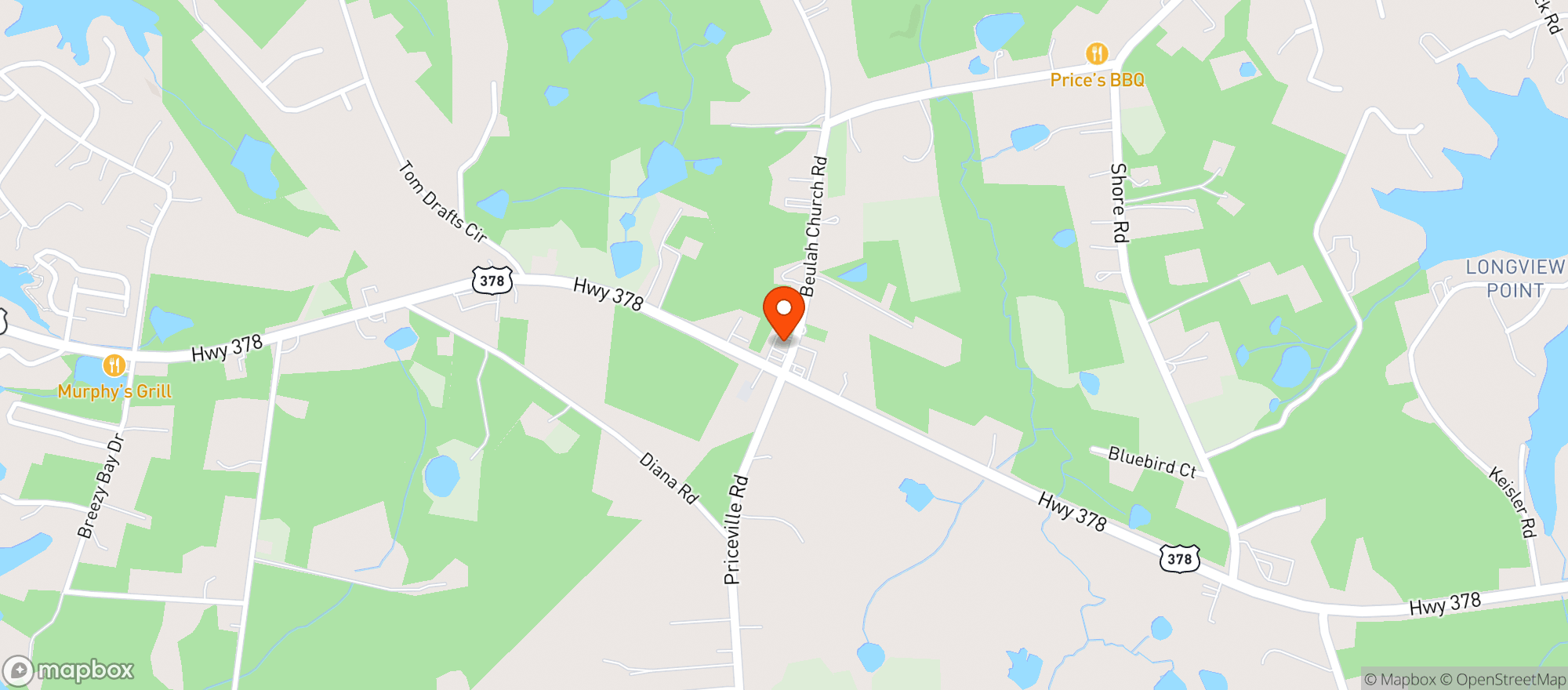 Map showing Quick Stop