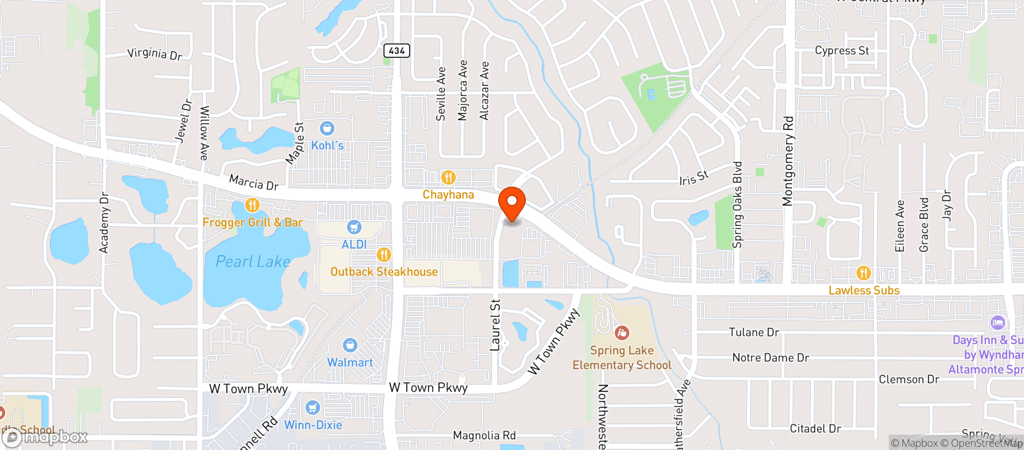 Map showing Abc Liquors #136