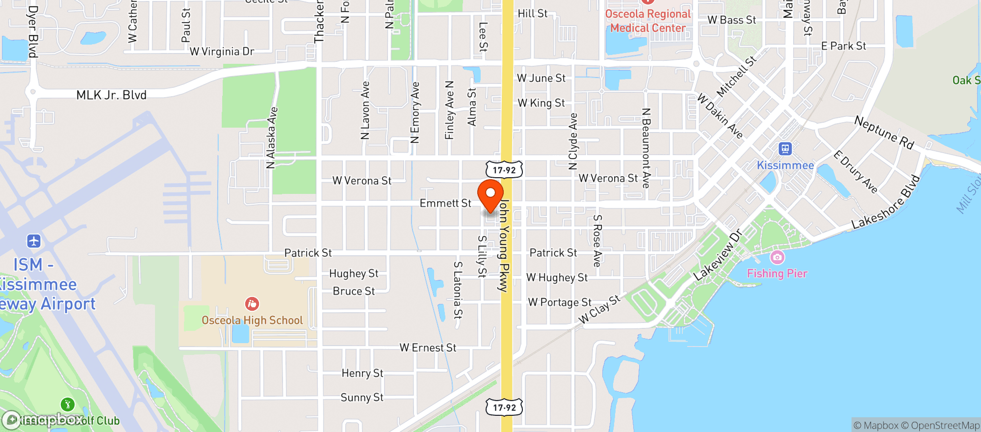 Map showing Circle K #8977