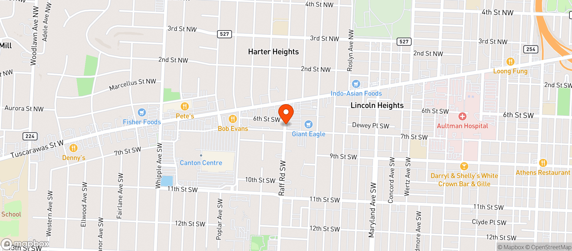 Map showing GIANT EAGLE