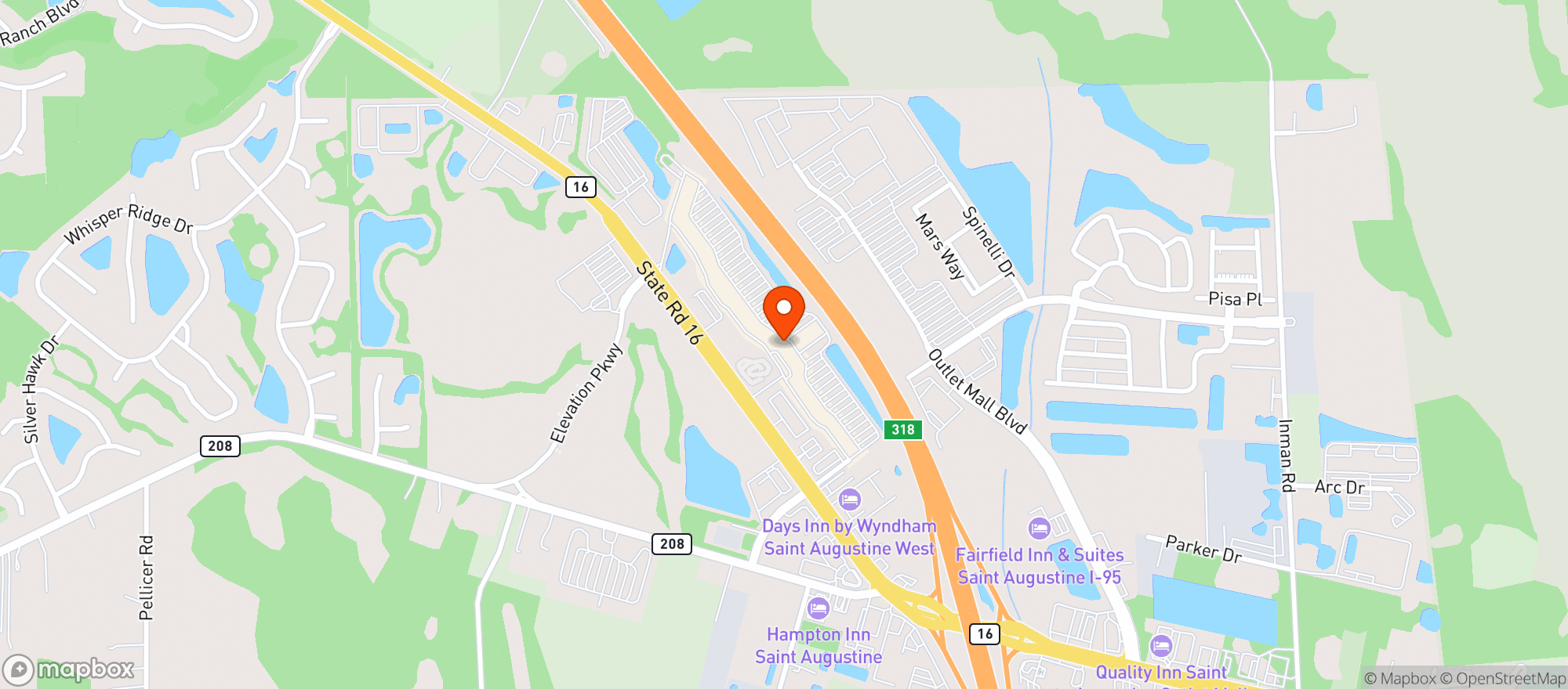 Map showing Gnc