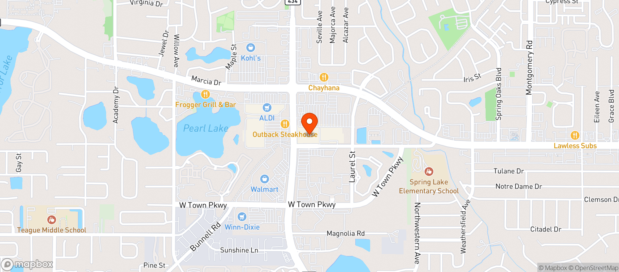 Map showing TARGET