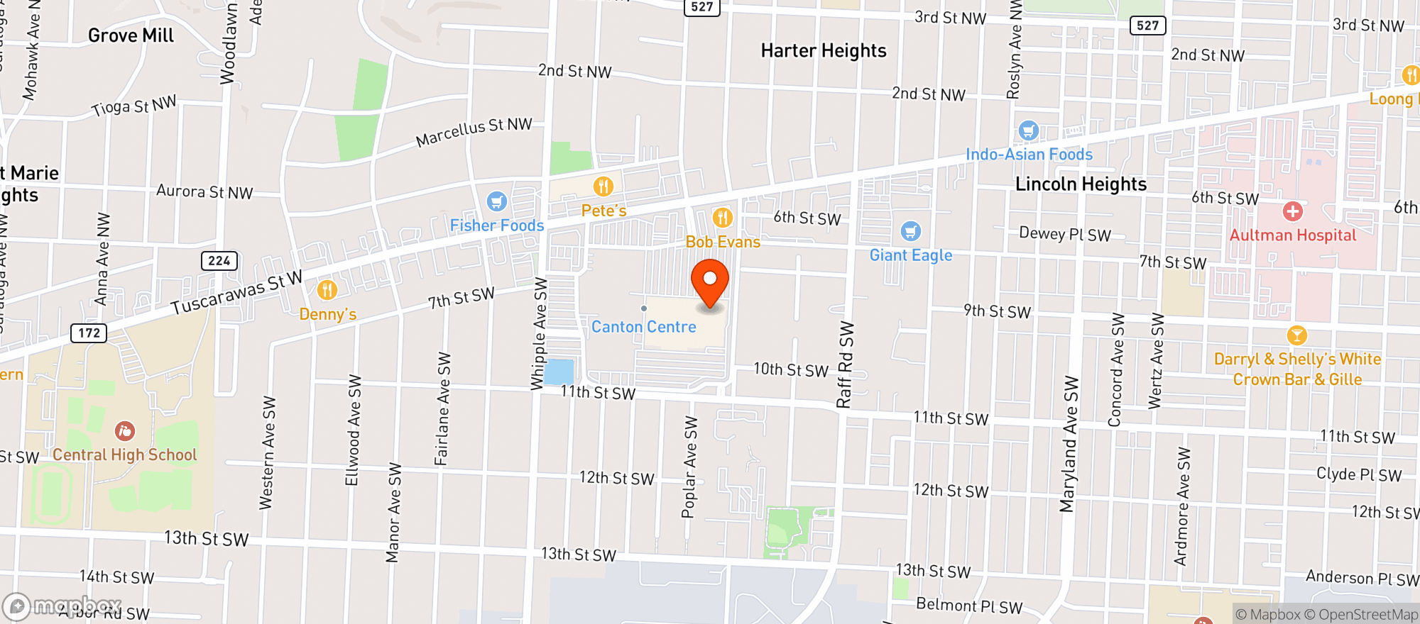 Map showing WALMART SUPERCENTER #5410