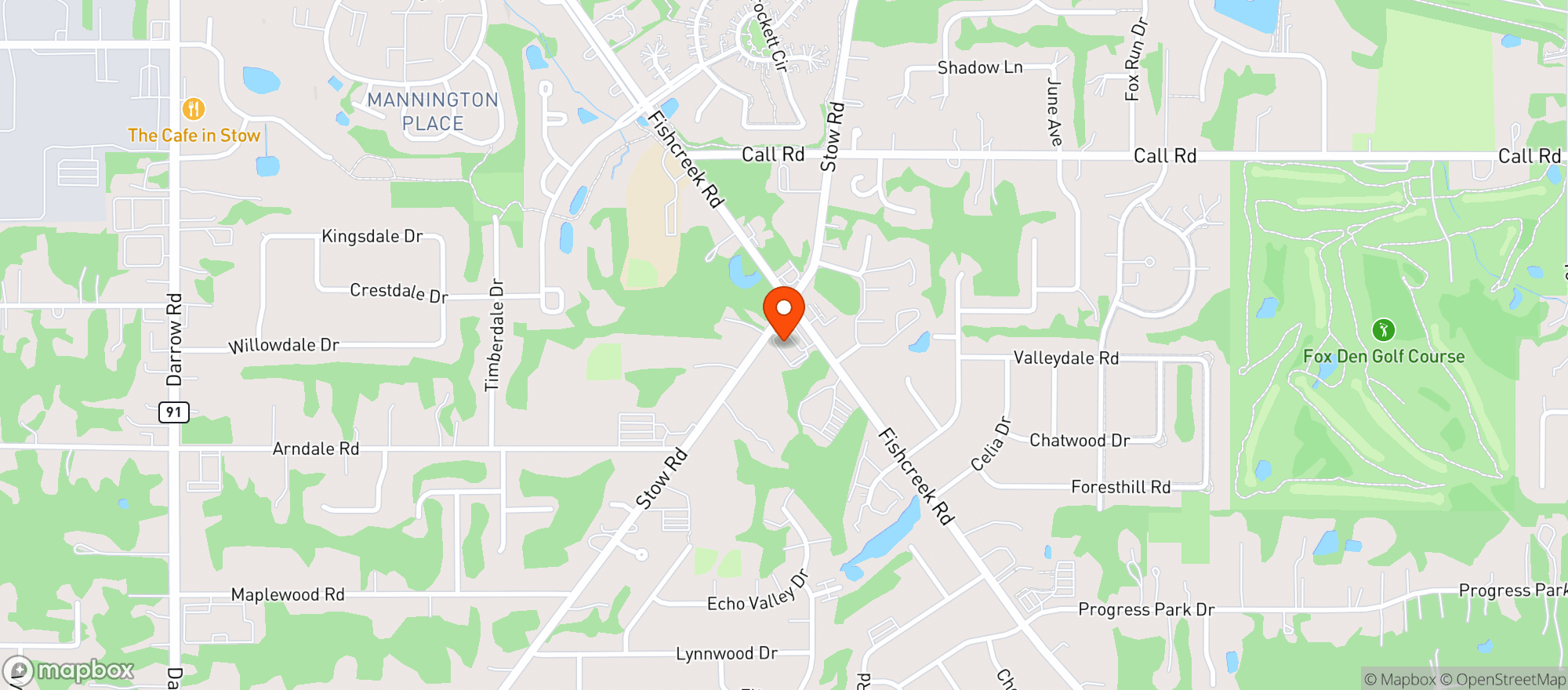 Map showing Mapco 350981 Stow
